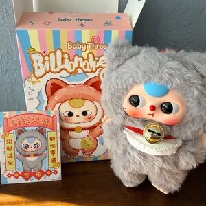 Baby Three Billionaire Cat Series grey new with box